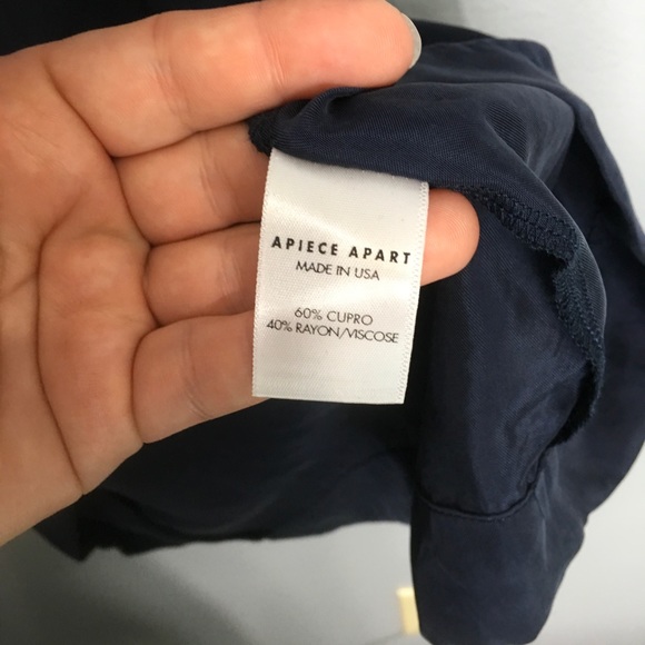 APIECE APART | navy max vogue cupro dress 4 - Picture 6 of 7